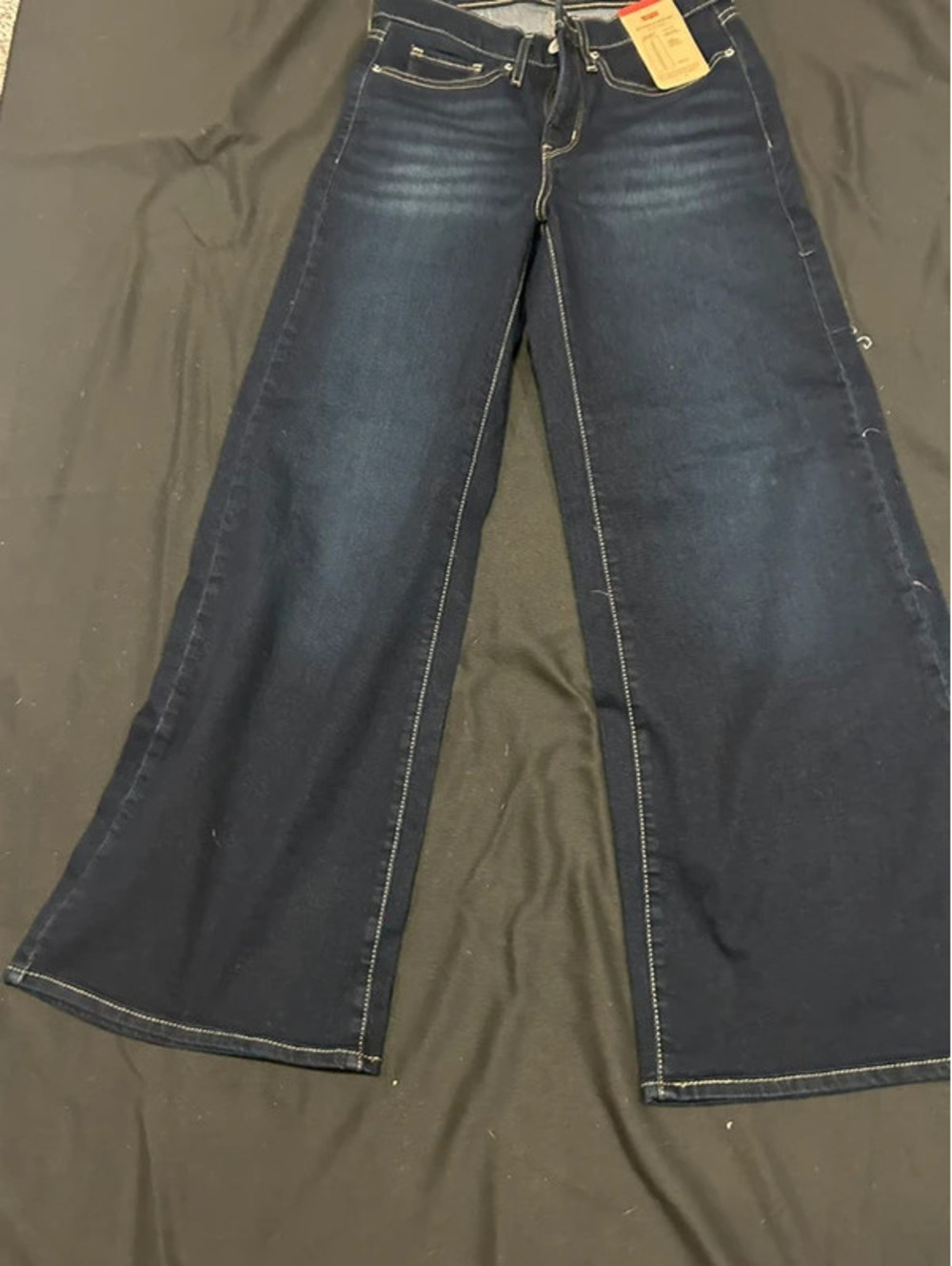 Levi's Women's 318 Shaping Wide-Leg Jeans Dk Blue 27S